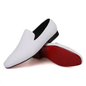 designer White Velvet Square Toe Loafers For men or women